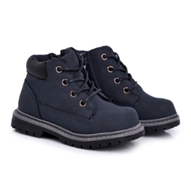 Apawwa Botas de caminhada infantil meninos Moa azul marinho azul-marinho