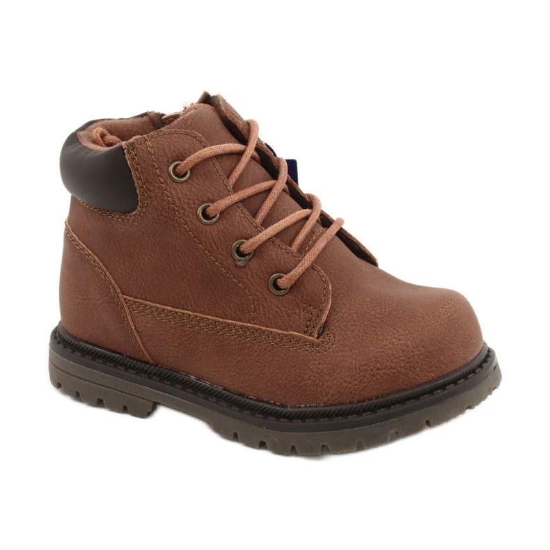 Apawwa Botas marrons infantis para meninos. Botas Moa castanho