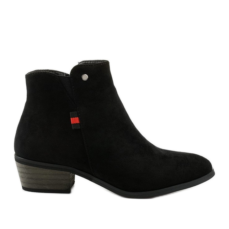 Botas pretas rasas de tornozelo 20Y8039-1 preto