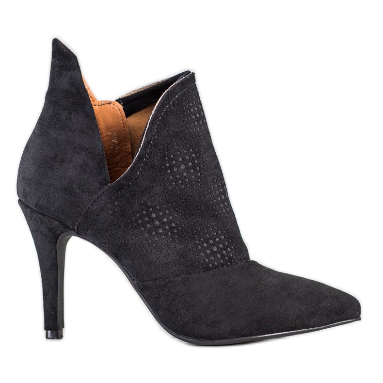 Bella Paris Sapatos elegantes de salto alto preto