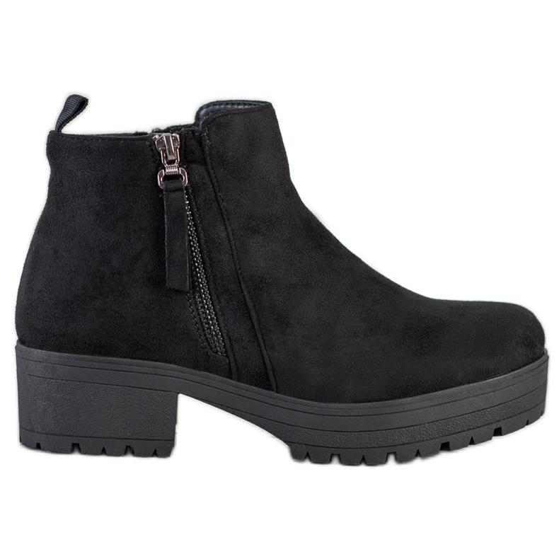 Clowse Botas pretas na plataforma preto