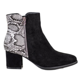 Filippo Botas com estampa de cobra preto cinza