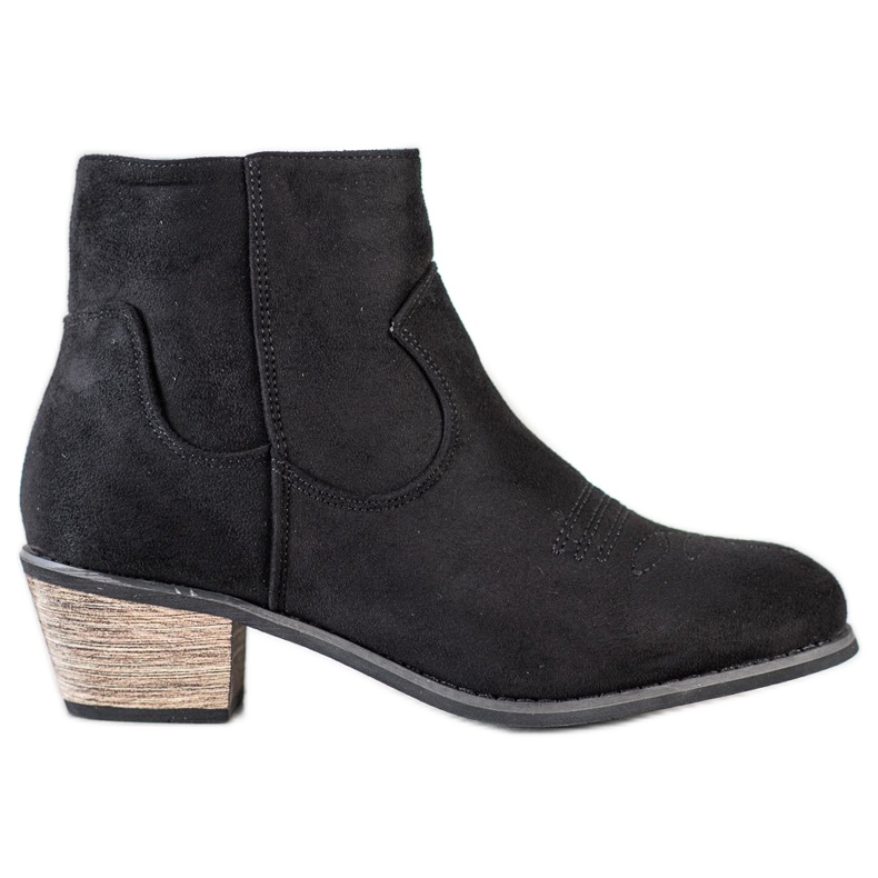Best Shoes Botas em poste baixo preto