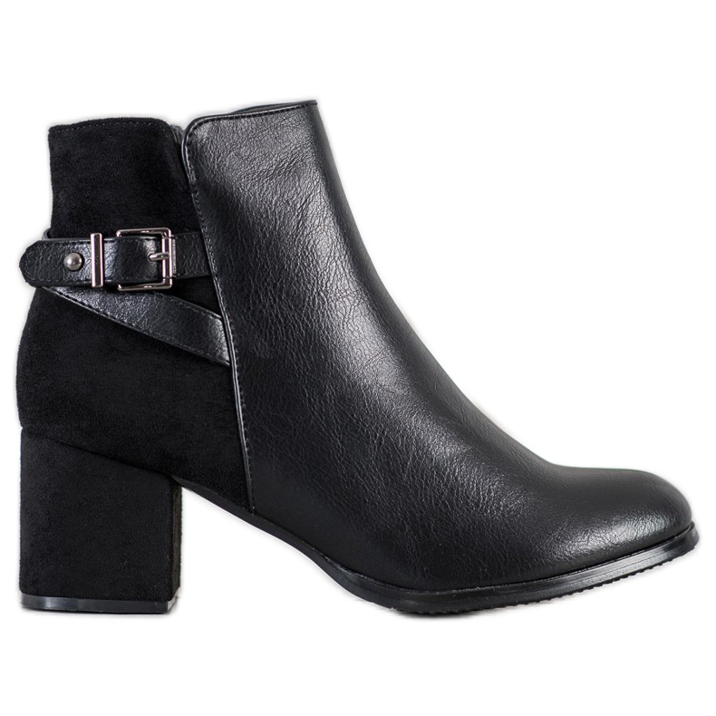J. Star Botas pretas de salto alto preto