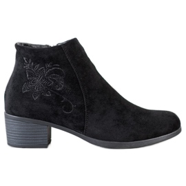 SHELOVET Botas pretas com aplicação preto