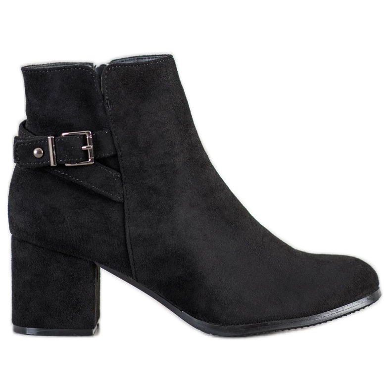 J. Star Botas pretas de salto alto preto
