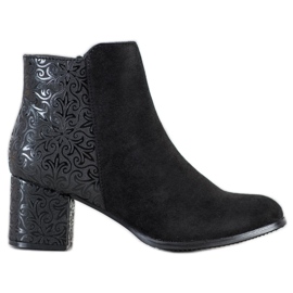 J. Star Botas Pretas Com Estampa preto