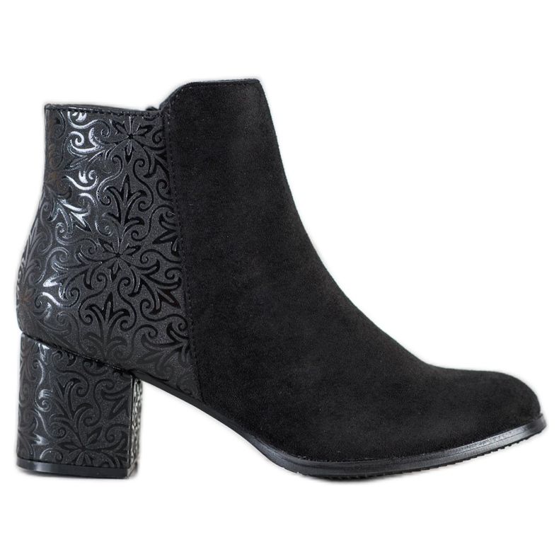 J. Star Botas Pretas Com Estampa preto