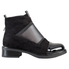 Gogo Botas deslizantes da moda preto