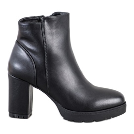 Super Mode Botas quentes de salto alto preto