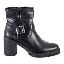 Marquiz Botas Pretas Com Fivela preto