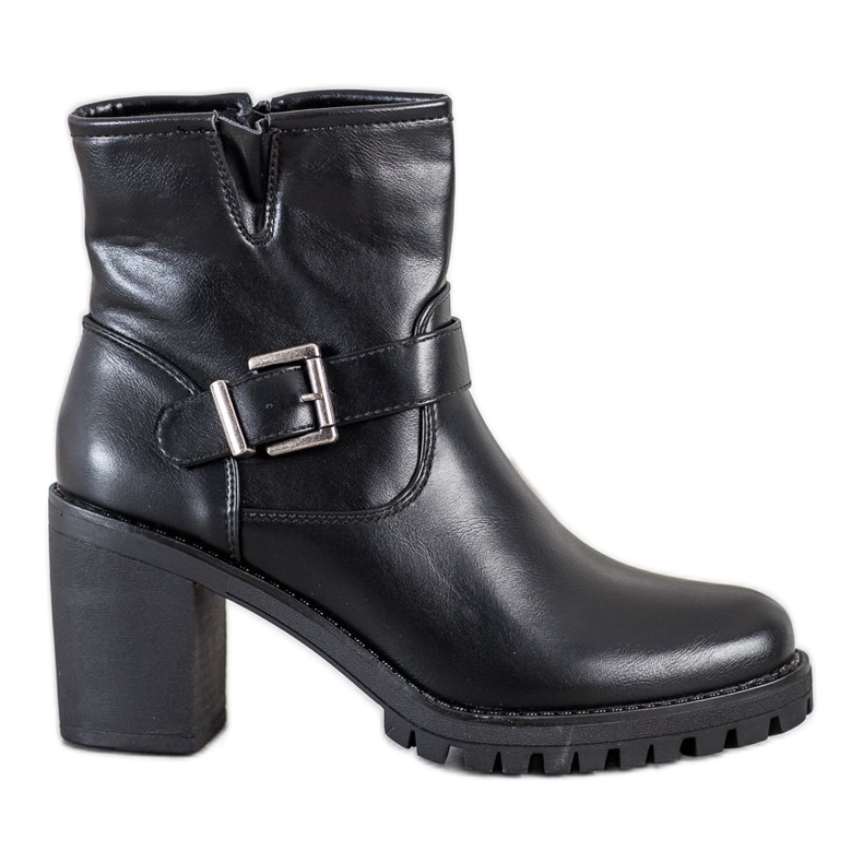 Marquiz Botas Pretas Com Fivela preto