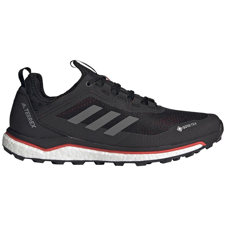 Sapatos masculinos Adidas Terrex Agravic Flow preto e vermelho FU7448