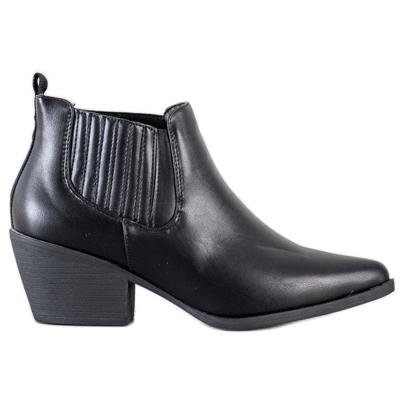 Cm Paris Botas curtas em spitz preto