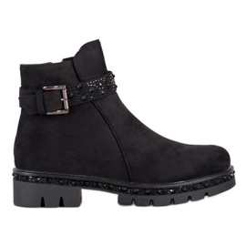 Bella Star Botas pretas com enfeites preto Bella Star Botas pretas com enfeites preto