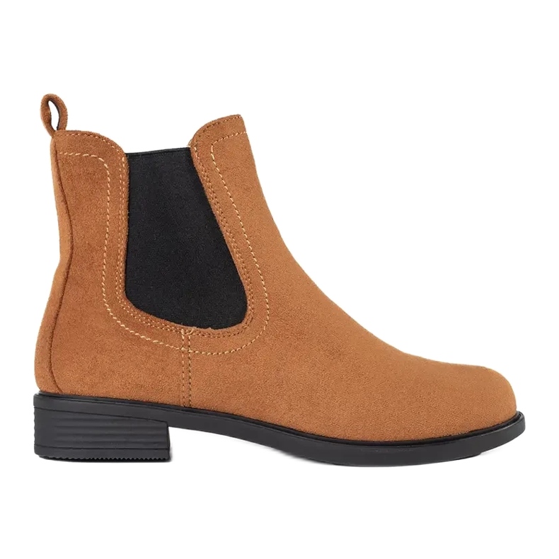 Botas Chelsea marrons elegantes castanho