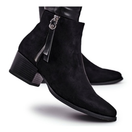 EVE Saltos altos isolados discretamente pretos para mulheres