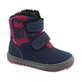Botas com membrana TE-POR Mazurek 1351 M azul marinho rosa