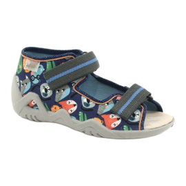 Calçado infantil amarelo Befado 350P013 azul cinza multicolorido