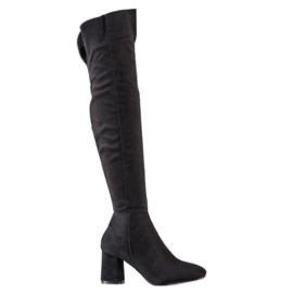 Sweet Shoes Botas Com Shank Largo preto