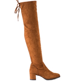 Botas acima do joelho de Sergio Leone marrom
