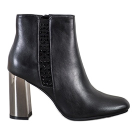 SDS Botas Pretas Com Cristais preto SDS Botas Pretas Com Cristais preto