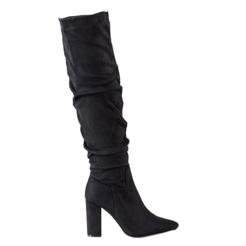 SHELOVET Botas elegantes em um post preto