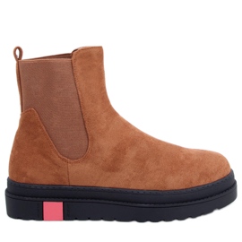 Botas Chelsea em camelo de sola alta NS139P Camel castanho