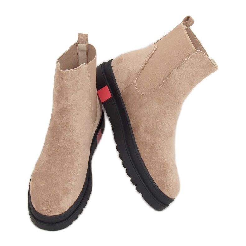 Botas Jodhpur com sola alta, bege NS139P Bege