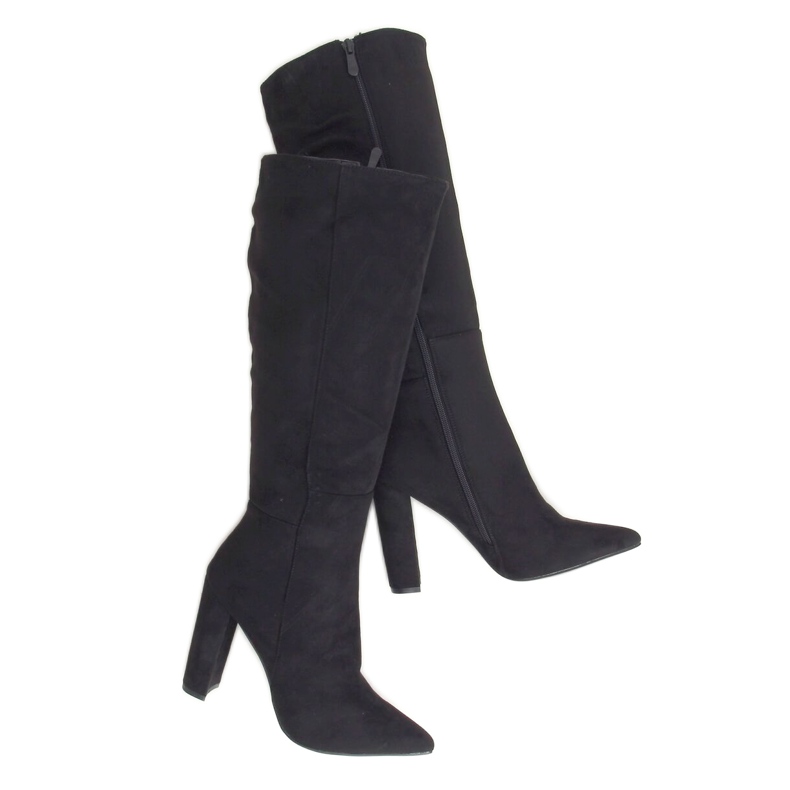 Botas pretas no NS072P preto pós Botas pretas no NS072P preto pós