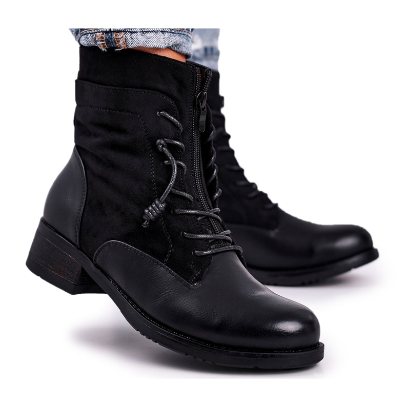 Botas de trabalhador feminino urso preto