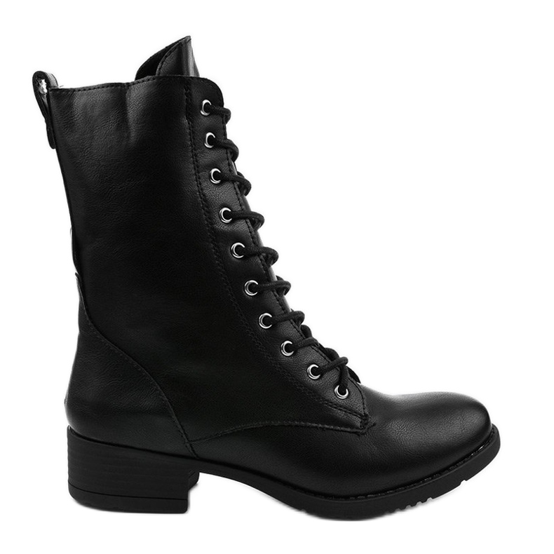 Botas pretas opacas de botas Xiseli preto Botas pretas opacas de botas Xiseli preto