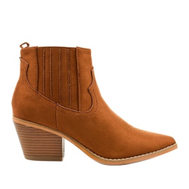 Botas de cowboy de camelo camelo da Elirea marrom amarelo