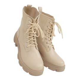 Botas com gáspea bege 1998 Bege Botas com gáspea bege 1998 Bege