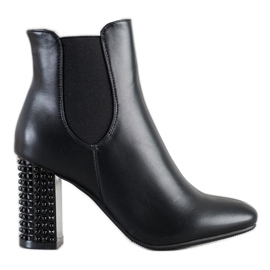 Kayla Botas Com Salto Decorativo preto