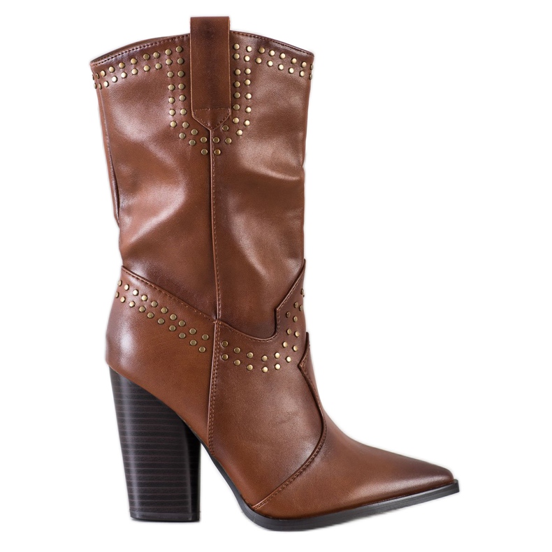 Seastar Botas de caubói no spitz castanho