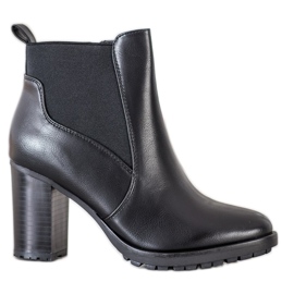 Lovery Botas casuais de salto alto preto Lovery Botas casuais de salto alto preto