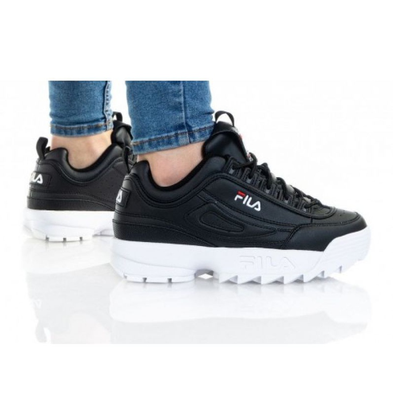 Sapatos Fila Disruptor Kids 1010567-25Y preto azul