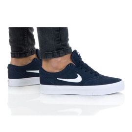 Sapato Nike Sb Charge Suede (GS) Jr CT3112-400 azul marinho