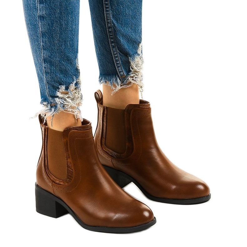 Botas de camelo, botas Bluehill Jodhpur isoladas castanho