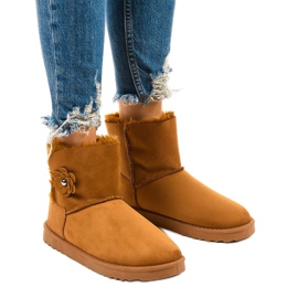 Botas com isolamento marrom, tipo emu Harelana castanho
