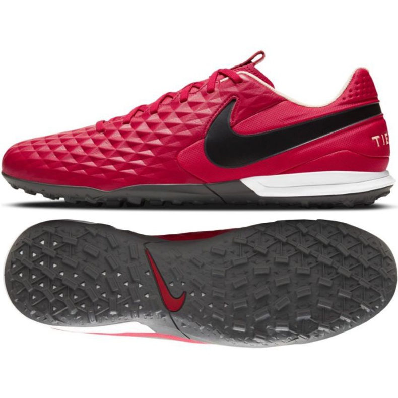 Chuteira Nike Tiempo Legend 8 Academy Tf M AT6100 608 vermelho laranjas e tintos