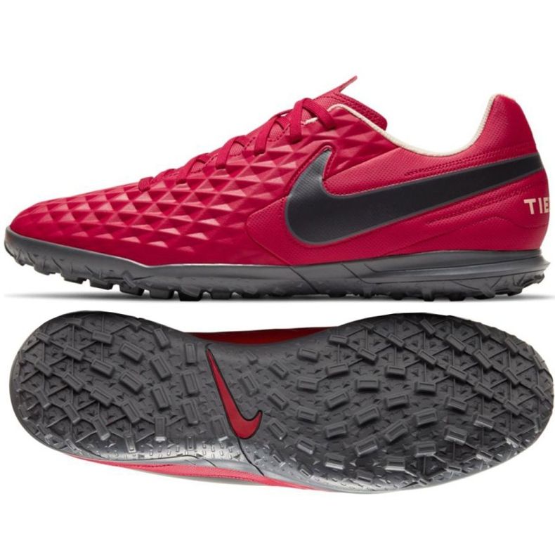 Chuteiras Nike Tiempo Legend 8 Club Tf AT6109 608 vermelho vermelho