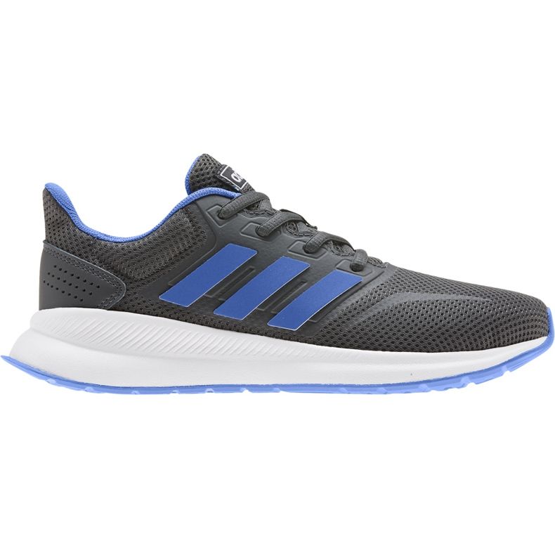 Sapatos infantis Adidas Runfalcon K cinza azul EE4670