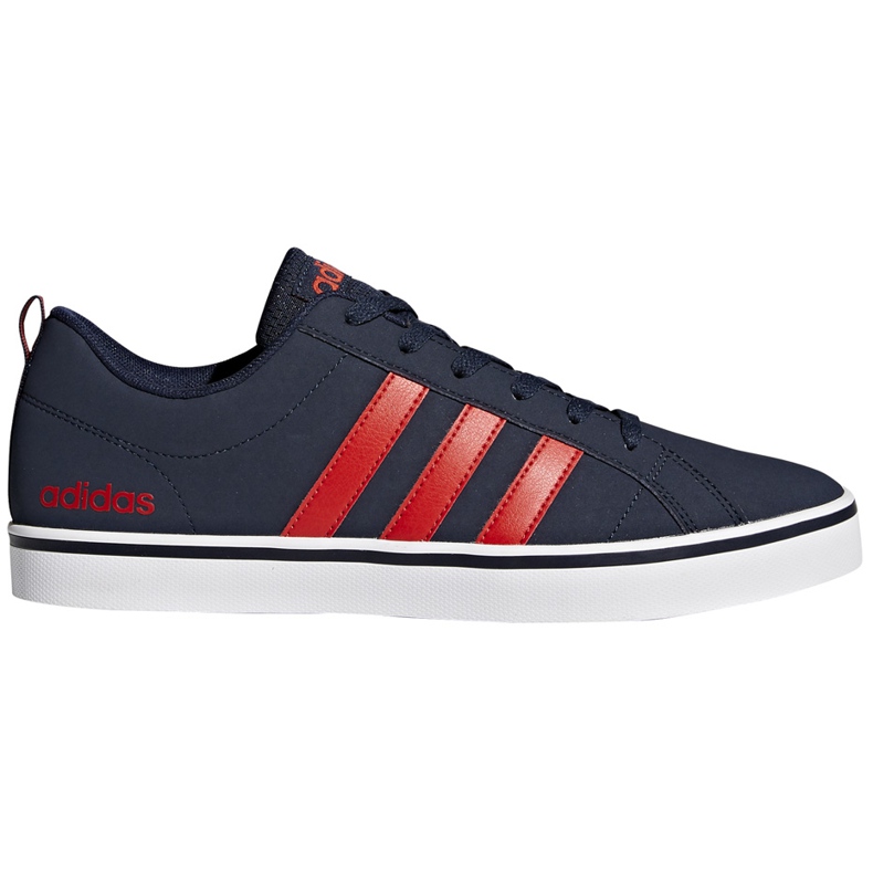 Sapatos masculinos Adidas Vs Pace B74317 azul marinho vermelho