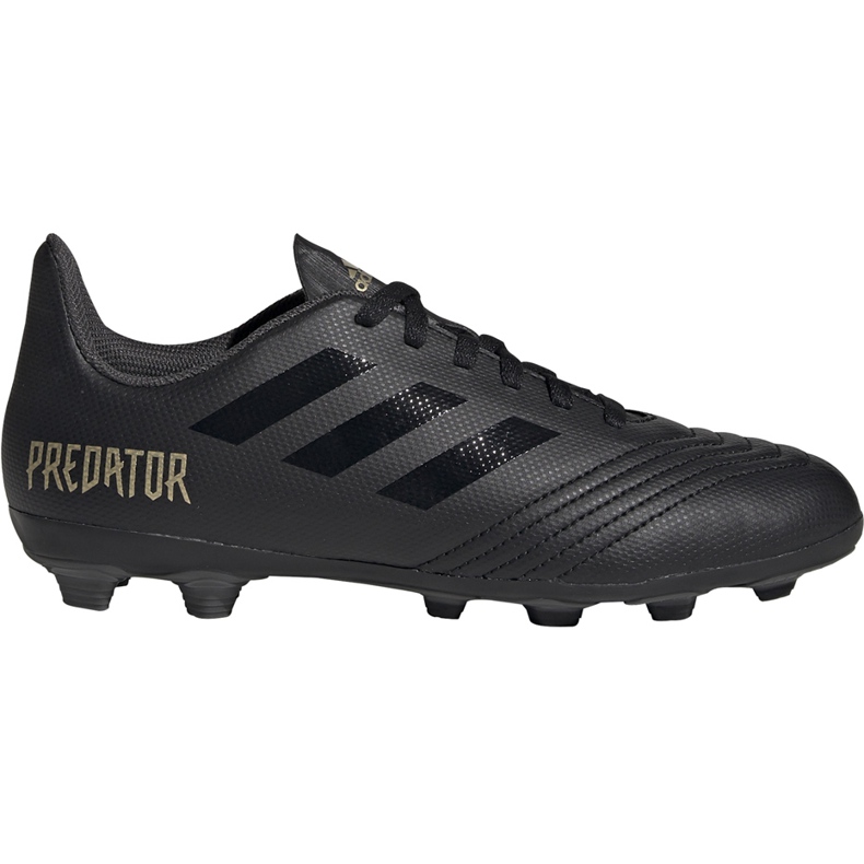 Chuteiras Adidas Predator 19.4 FxG Junior pretas EF8989 preto preto