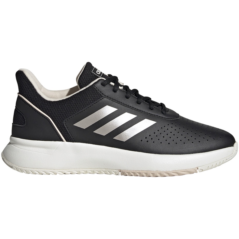 Sapatos femininos Adidas Courtsmash pretos EG4204