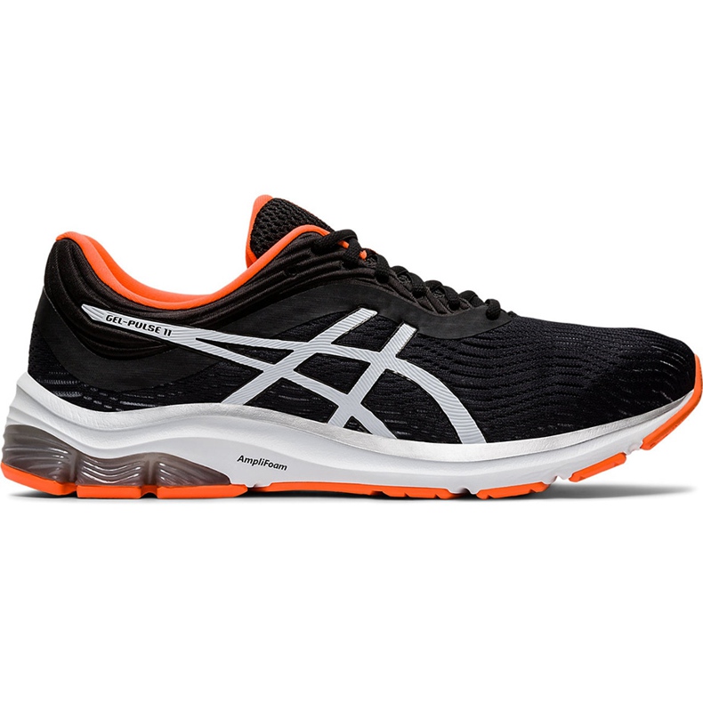 Tênis de corrida masculino Asics Gel Pulse 11 preto e laranja 1011A550 003