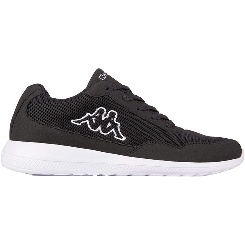Sapatos masculinos Kappa Follow preto e branco 242495 1110
