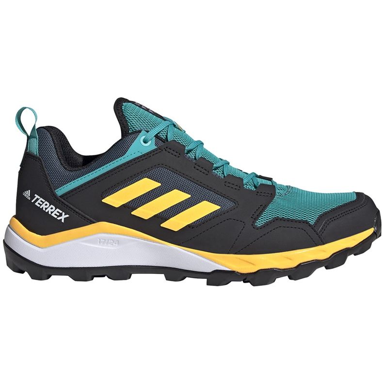 Sapatos masculinos Adidas Terrex Agravic Tr preto e turquesa FV2418 verde amarelo
